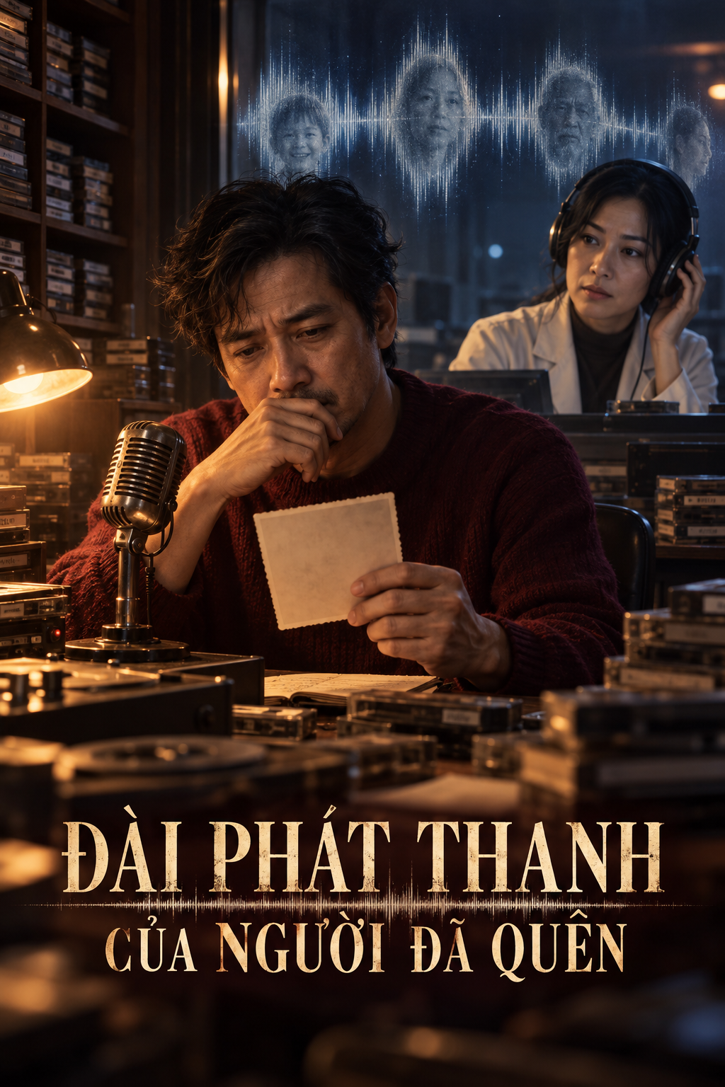 Ảnh bìa kịch bản phim ngắn AI Đài Phát Thanh Của Người Đã Quên