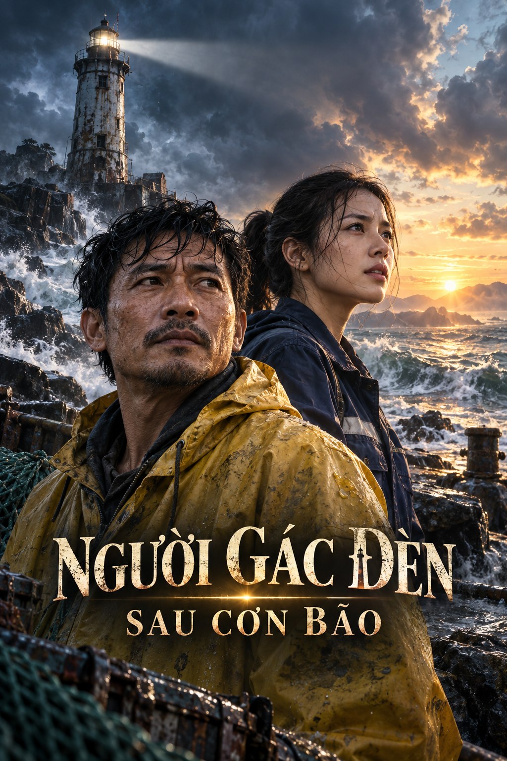 Poster Người Gác Đèn Sau Cơn Bão