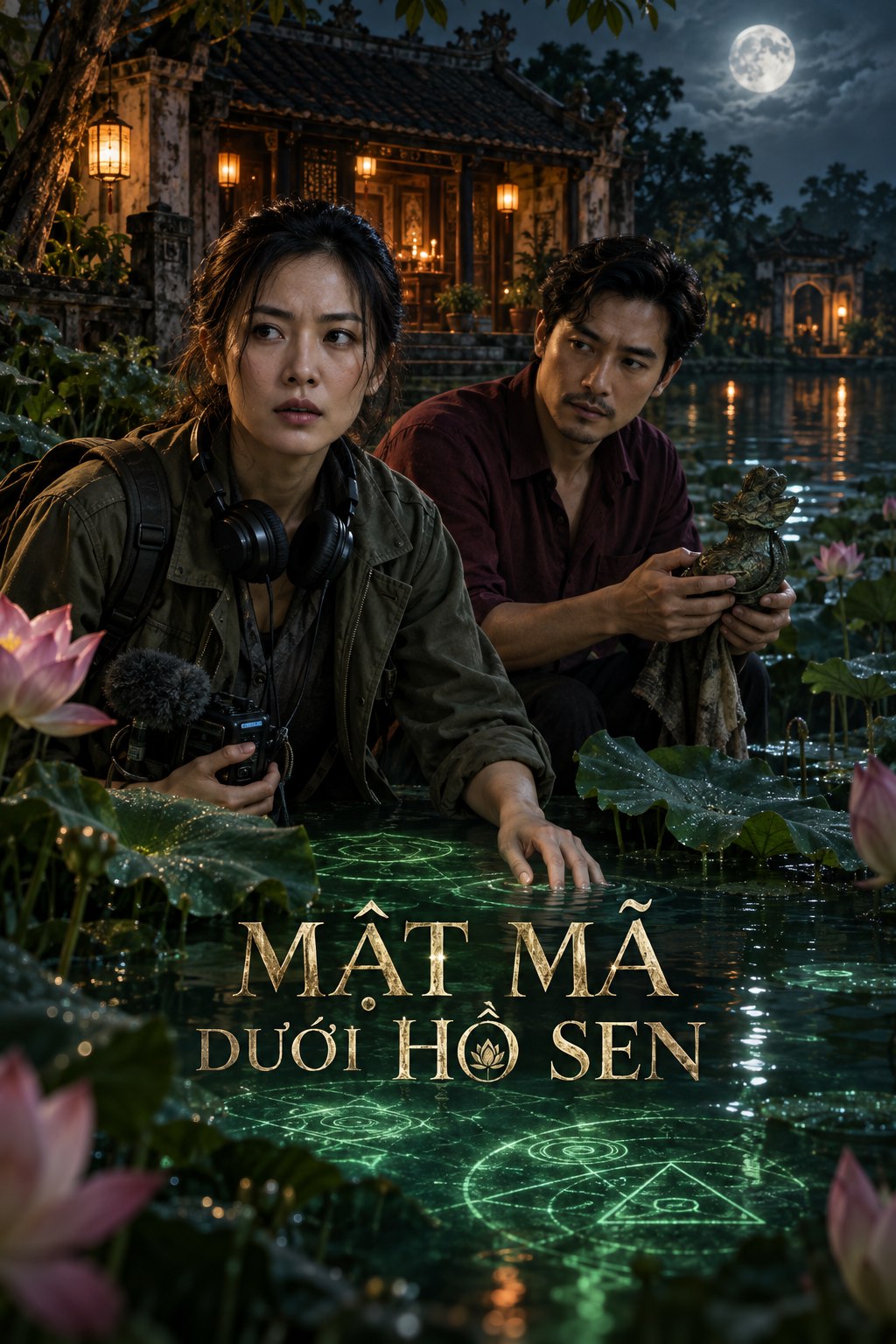 Poster Mật Mã Dưới Hồ Sen